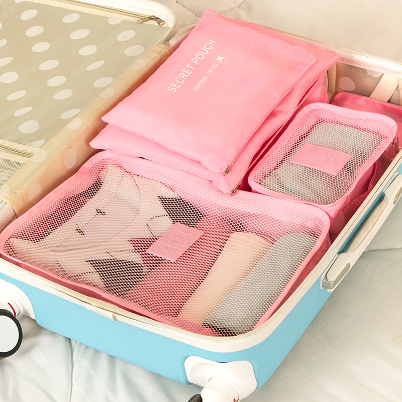 [TOYOU SHOP T54] 6 IN 1 TRAVEL BAG | TEMPAT PENYIMPANAN | STORAGE BAG | SECRET POUCH