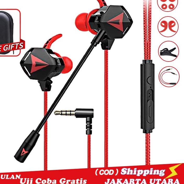 ❄ ⚡Headset Gaming N5 PUBG Bass Noise Cancelling with Mic Mobile Earphone Gaming Murah Hifi Handsfree