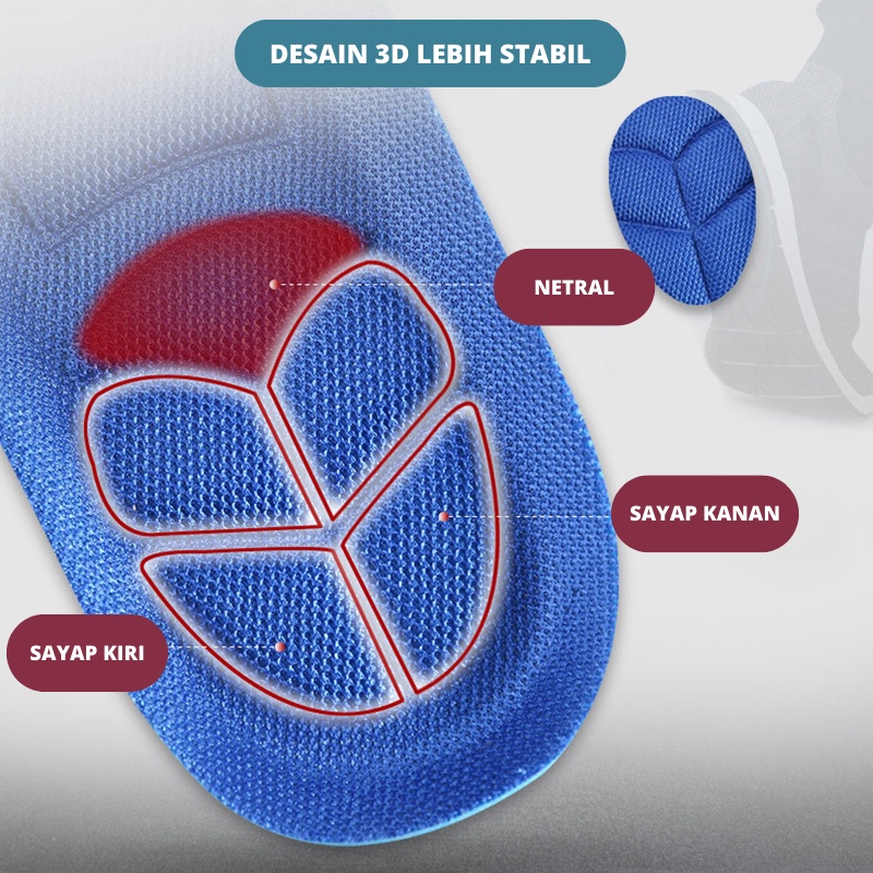 Highland Insole Sepatu Dalam Pria Alas Sepatu Tambahan Unisex SIN101
