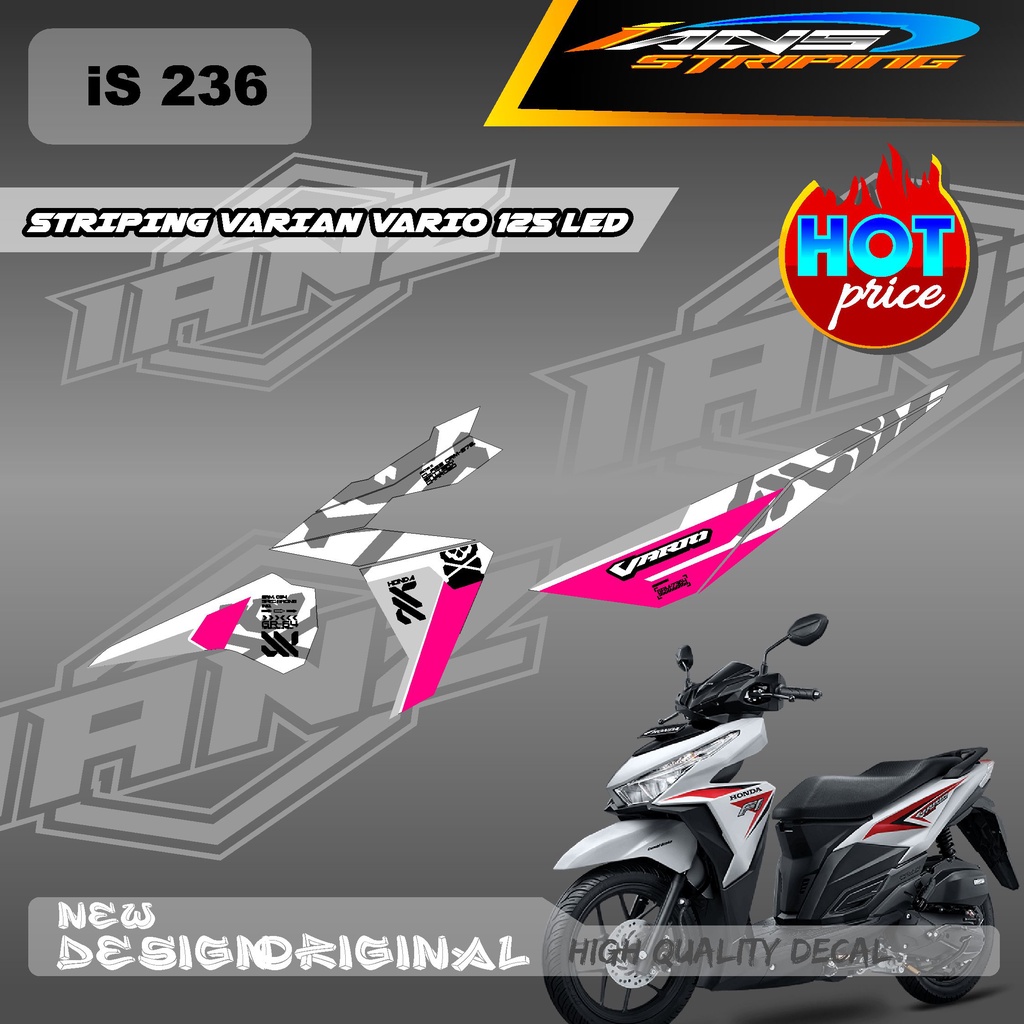 NEW DECAL STRIPING VARIO 125 LED VERSI ROBOTIC SERIES / DECAL VARIO 125 / STIKER KERETA HONDA VARIO 125 LED IS236