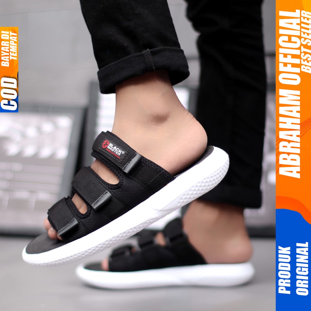 Sandal Slide Pria Casual Sendal Selop Pria Distro Original Abraham Gista