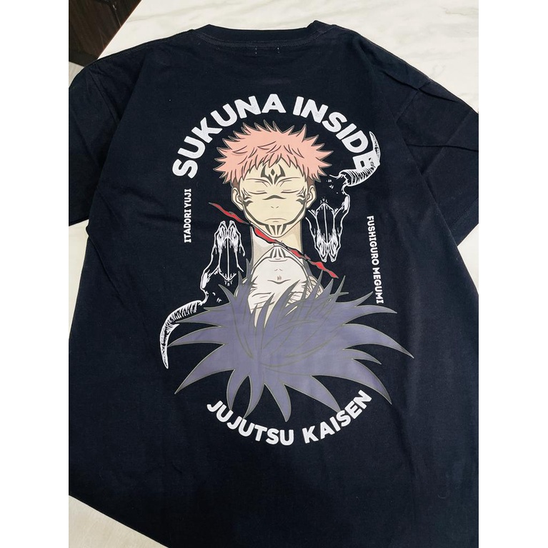 Tshirt Sukuna Inside Black Itadori Anime Manga Jujutsu Kaisen Premium Unisex