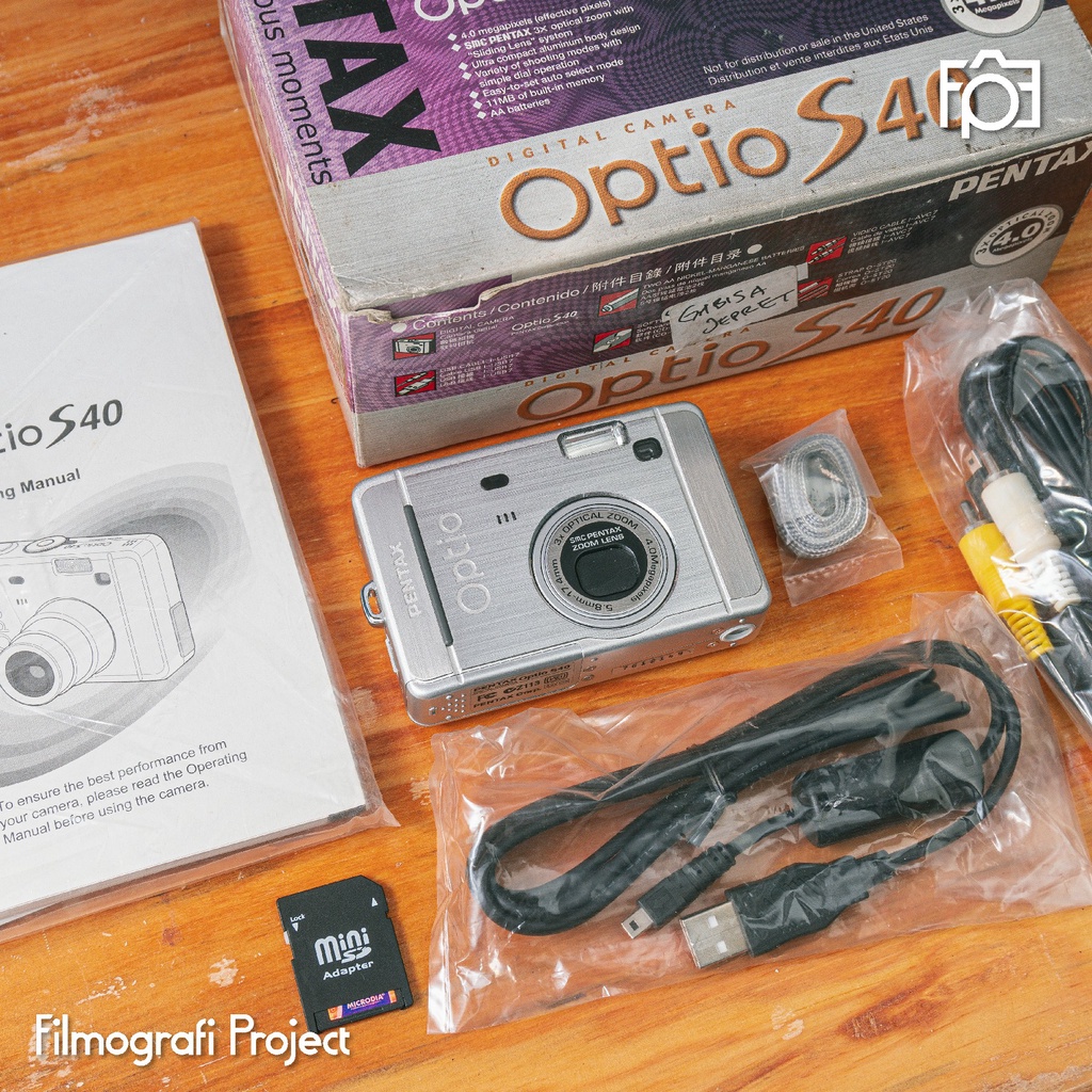 Pentax Optio S40 (New Old Stock) - Kamera Pocket Digital Digicam Camdig
