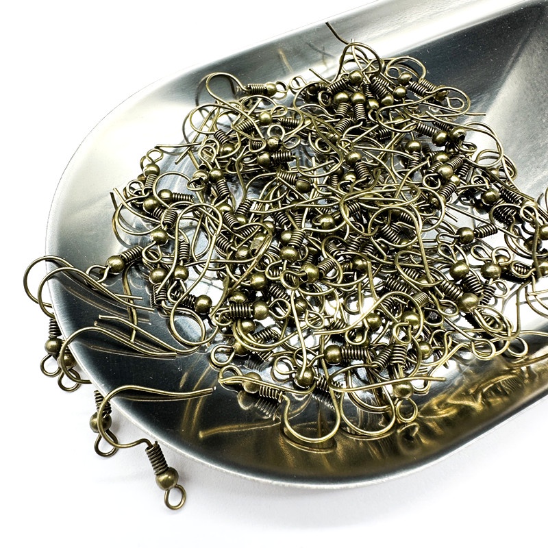 50pcs/lot 20x17mm Kait Telinga Besi stainless steel Untuk Membuat Liontin Anting Perhiasan Aksesoris
