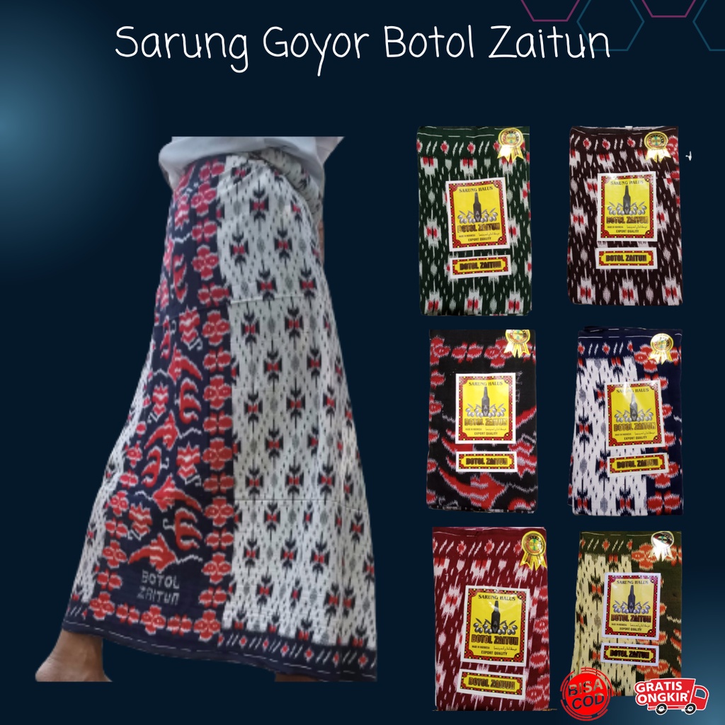 Promo Sarung Goyor Botol Zaitun Hijau, Sarung Goyor Print Motif Goyor, Sarung Murah!!!