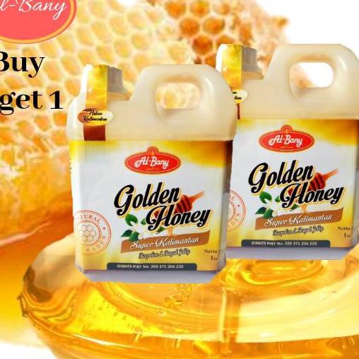

۝ Paket 2Btl GOLDEN HONEY Super Hutan Kalimantan @Albany Netto1kg ☈