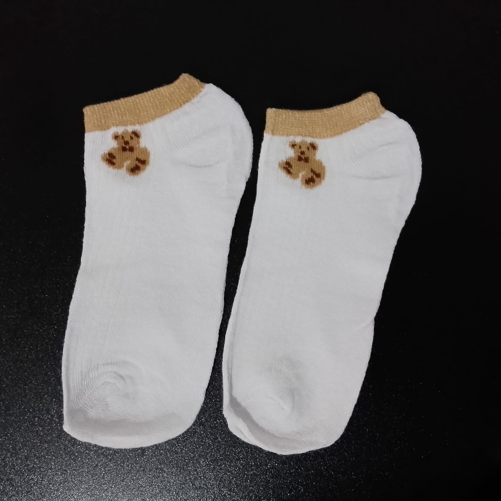 Kaos Kaki KS61 Kaos Kaki Wanita Motif Bear Kaos kaki Fashion Korea