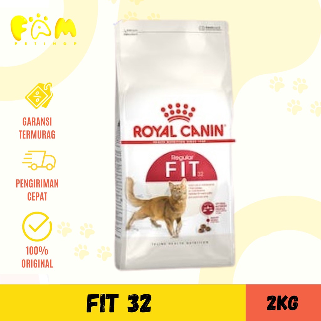 Royal Canin FIT 32 2Kg - Makanan Kucing FRESH PACK