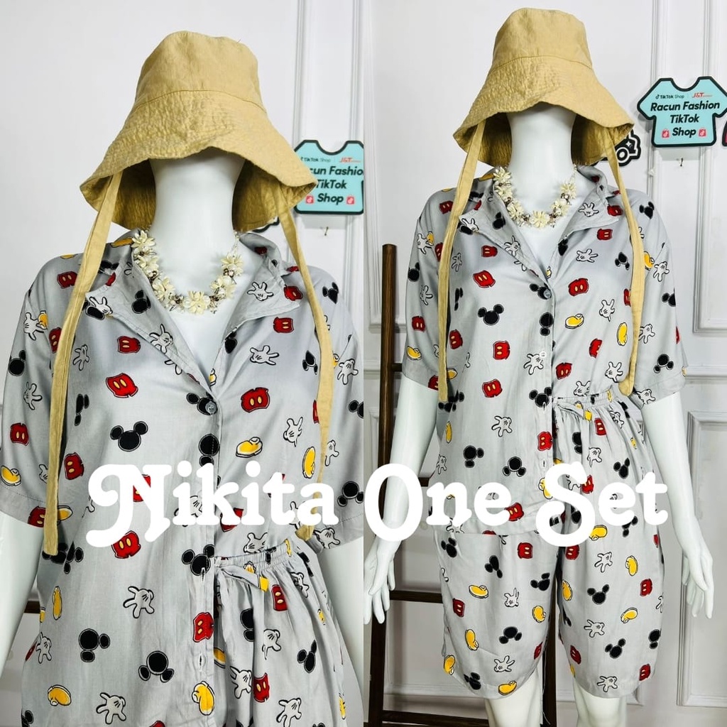 stelan celana pendek/piyama pendek/babydoll cantik/pajamas pendek/baju tidur wanita busui/BISA COD