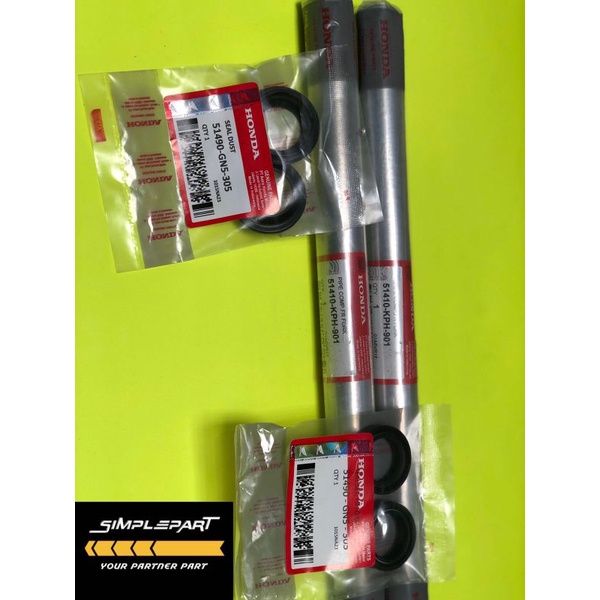 PAKET AS SHOCK DEPAN KHARISMA SET SEAL SHOCK + SEAL TUTUP ABU PAKET AS SHOCK DEPAN SUPRA X 125 KARBURATOR