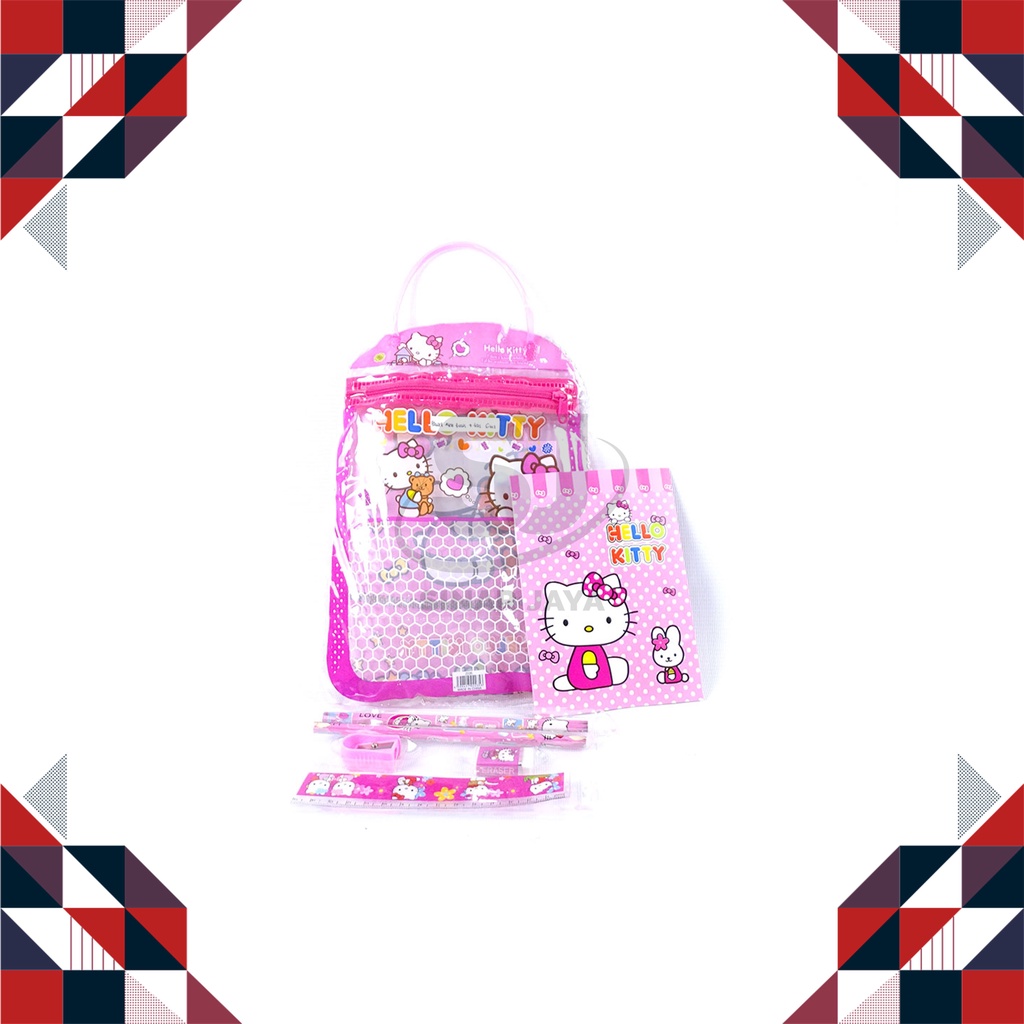 

Set alat tulis Serbaguna / PAKET ALAT TULIS + TAS 6 IN 1