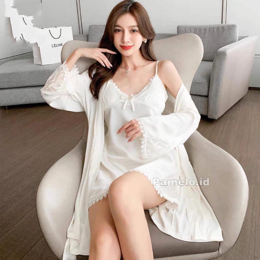 PAMELO COD D38 BAJU TIDUR IMPORT/KIMONO IMPORT/10 WARNA/FASHION WANITA