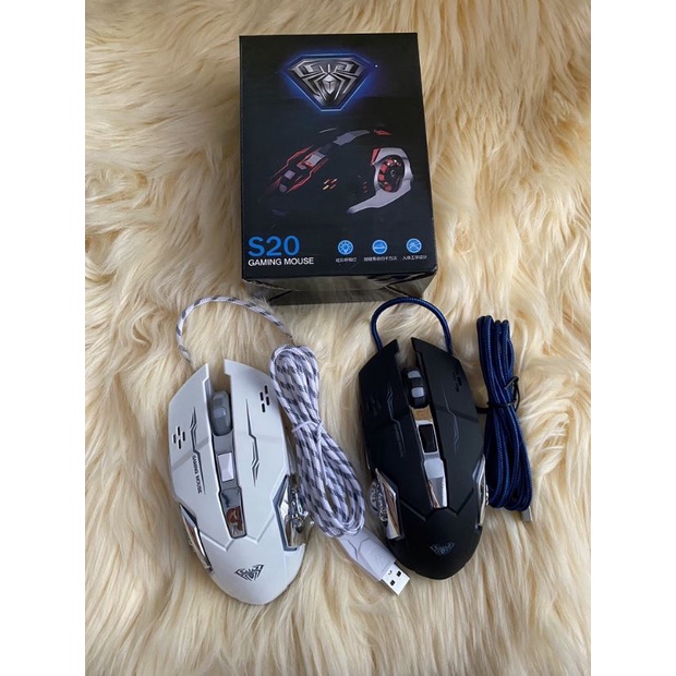 Gaming Mouse LED 2400 DPi 6 button / Mouse gaming LED RGB - S20