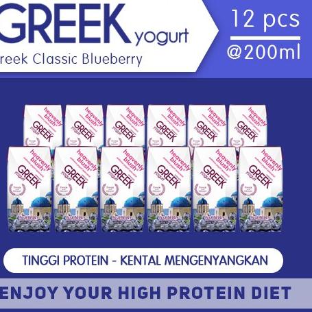 

ShareNowZz6Z0 Yogurt Heavenly Blush Greek Blueberry 12 x 200 ml