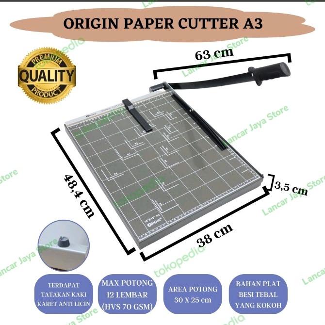 

Alat Pemotong Kertas Paper Cutter Origin A3 (PCC-A3R)