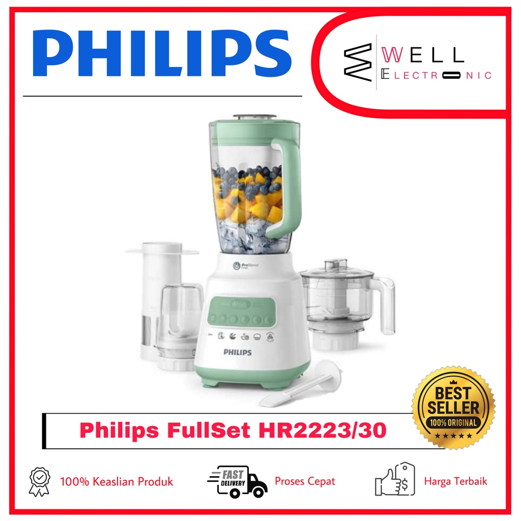 PHILIPS BLENDER PLASTIK/MIKA 4IN1 HR2223/60 HR2223/30 HR 2223