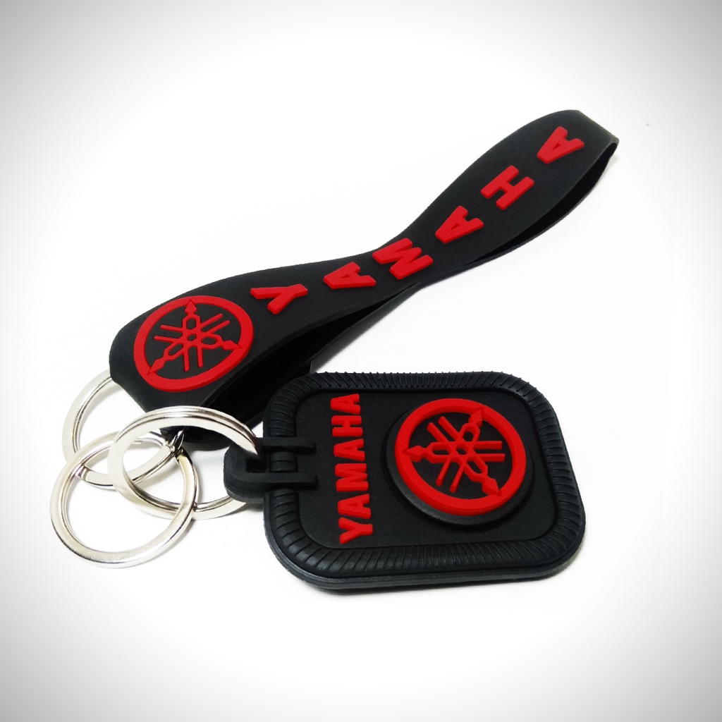 GANTUNGAN KUNCI MOTOR YAMAHA 3D RUBBER KEYCHAIN DESIGN UNIK KEREN
