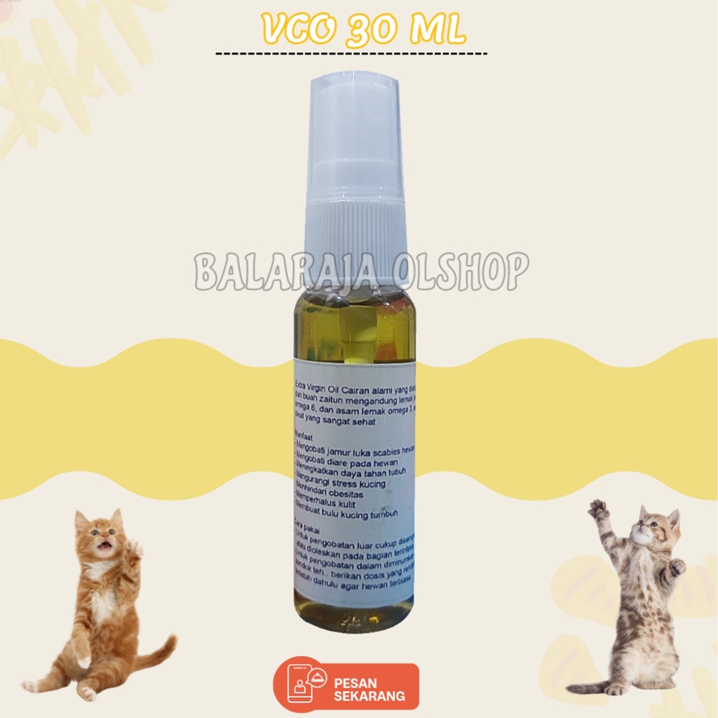 Obat Jamur Koreng Scabies Kucing Anjing Vitamin Penumbuh Bulu Extra Virgin Oil