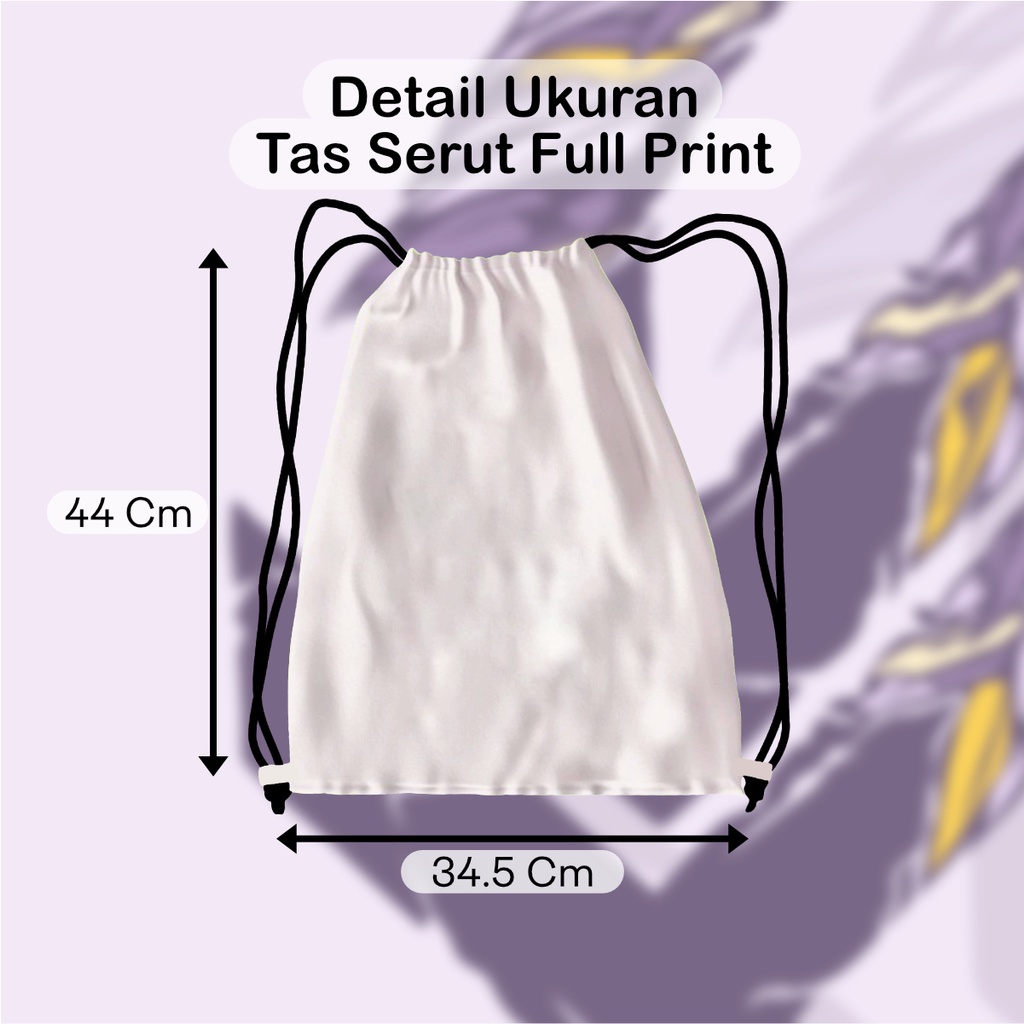 Tas Serut / String Bag Full Print Dino Era V1