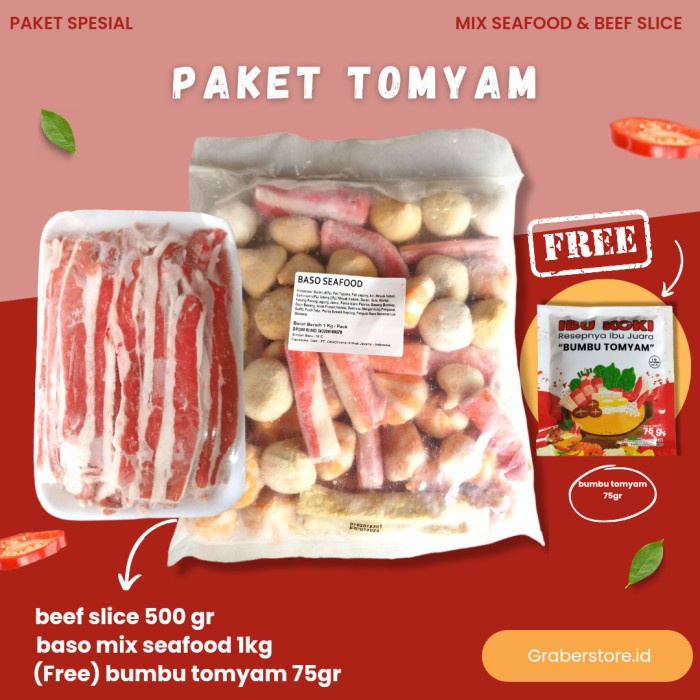

Paket Tomyam Instant Mix Seafood + Bumbu