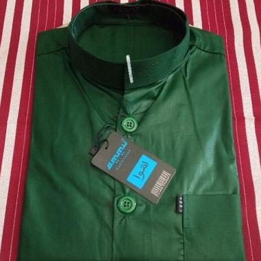 Sale Baju Koko Ammu Hijau Botol/Pakaian Muslim Pria Termurah /BAJU KOKO PRIA/BAJU KOKO DEWASA/BAJU K