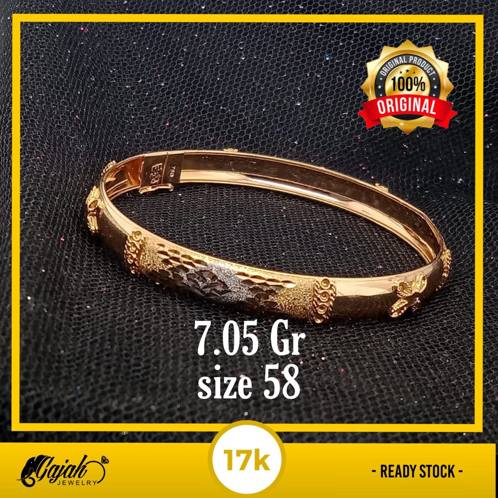 Gelang emas 17k - 7.05 gr kadar 750 - 5592