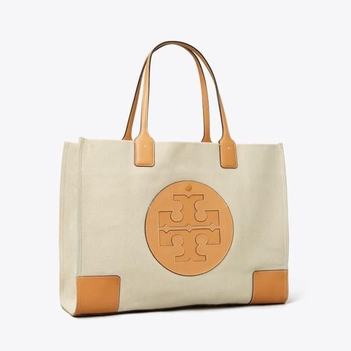 Terlaris Tory Burch Mini Ella Canvas Tote - Tas Tory Burch Original 100%