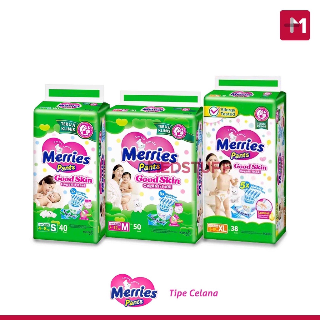 Popok Merries Pants Good Skin Popok Bayi Celana Popok Celana Bayi