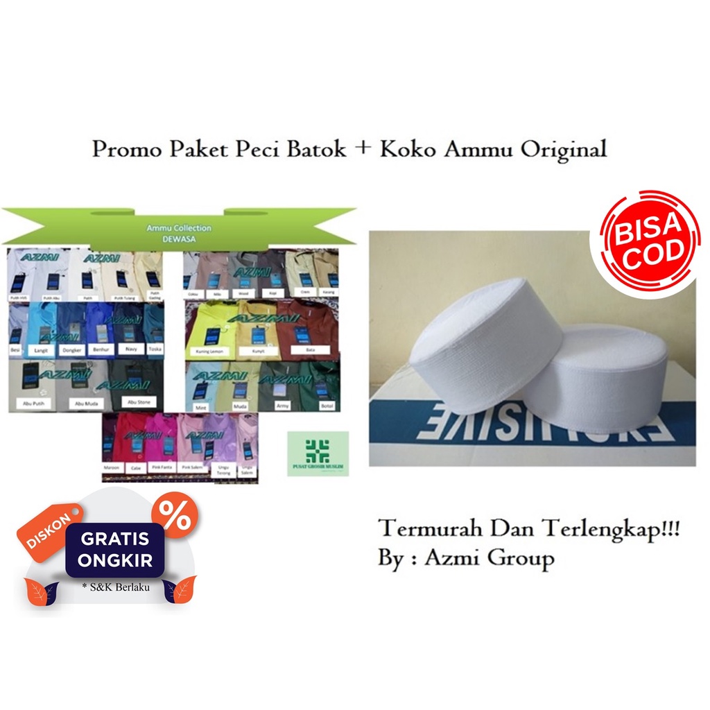 Promo Paket Peci Batok + Koko Ammu Original Terlengkap Dan Termurah!!!