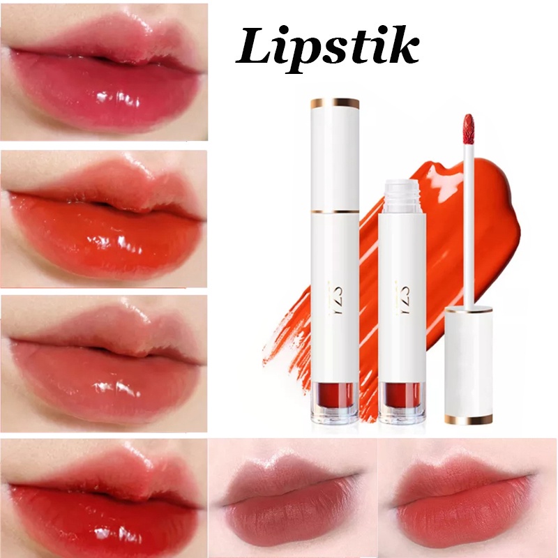 Lip Gloss Original  Lasting Glossy/Lip Kosmetik Wanita Waterproof/Lipstick Girl Moisturizing/Non Sticky/Long Lasting  Premium Tint Moiturizing Lipstick