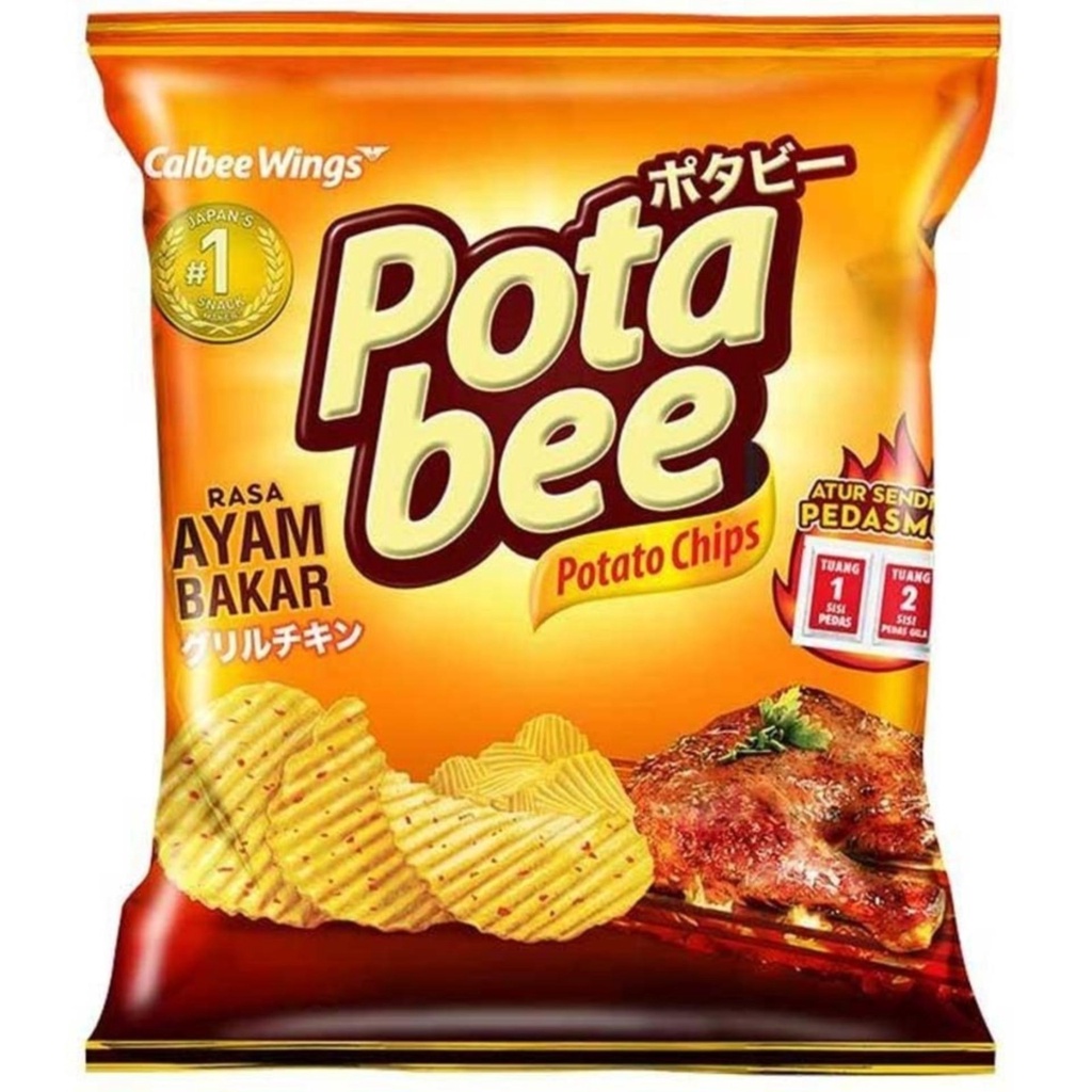 

POTABEE POTATO CHIPS AYAM BAKAR PCK 68GR