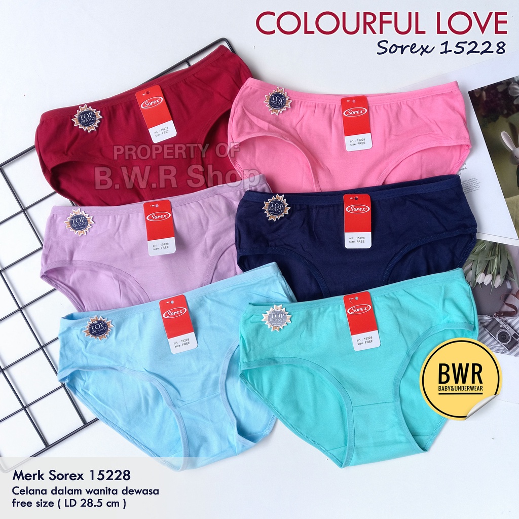 CD Sorex 15228 Polos / Celana Dalam Wanita Free Size Midi Wanita Remaja | Bwr