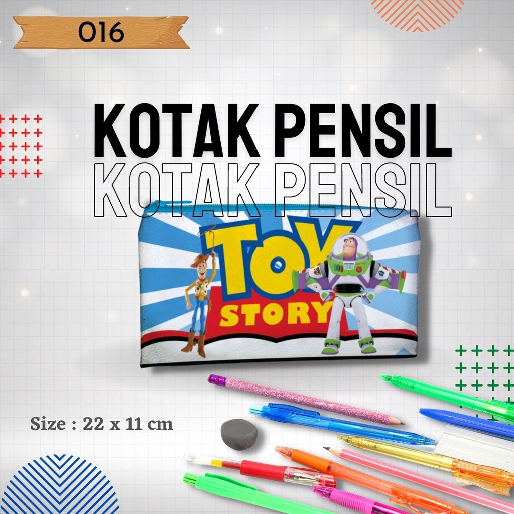 

Tempat Pencil, Pena untuk anak TK,SD,SMP,SMA,dan Mahasiswa Gambar Toy Story 016