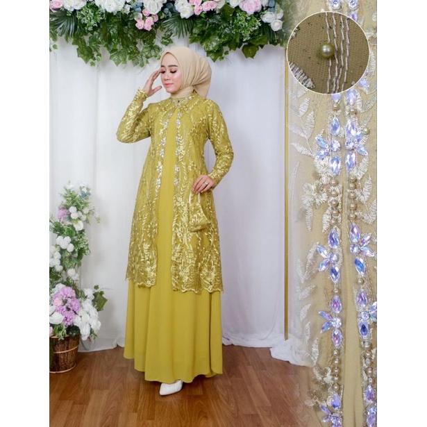 Gamis Tile Yasmin Dress Terbaru / Gamis Tile Seragaman / Gamis / Gamis Kondangan / Gamis Tile / Gamis Brokat / Gamis Pesta / Gamis Wisuda / Gamis Kebaya / Gamis Cantika / Kebaya