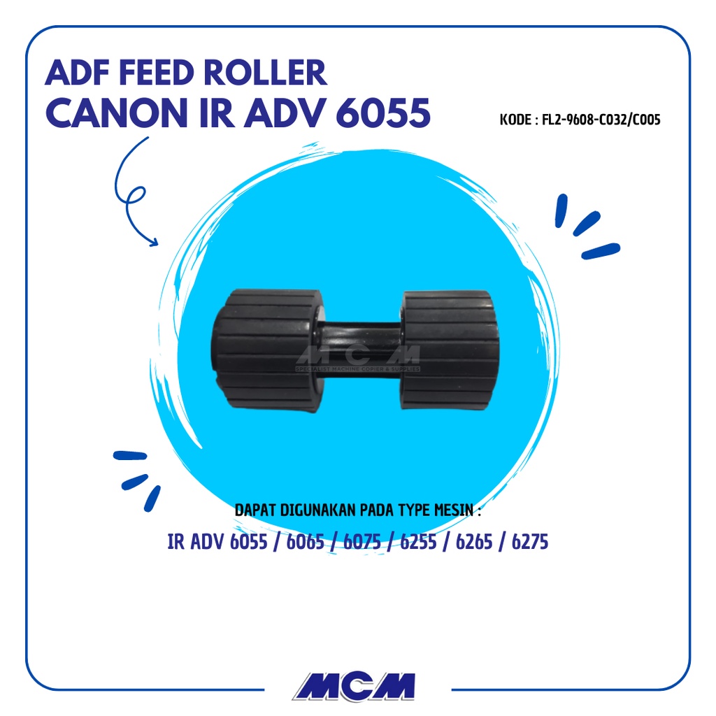 ADF Feed Roller Canon IRA6055 IRA6255 (FL2-9608)