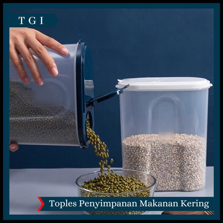 

Tgi - Toples Snack Kedap Udara / Penyimpanan Bening Cereal Kontainer