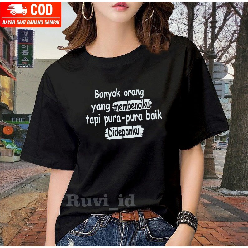 Ruvi_id-KAOS TERLARIS / BELI 3 GRATIS HEADSET EXTRA BAS / KAOS KATA-KATA KEREN / KAOS WANITA KOREAN STYLE / KAOS DISTRO / ATASAN REMAJA / KAOS OBLONG / BLUS / T-SHIRT / BAJU IMPORT / KAOS OVERSIZE / BAJU MURAH
