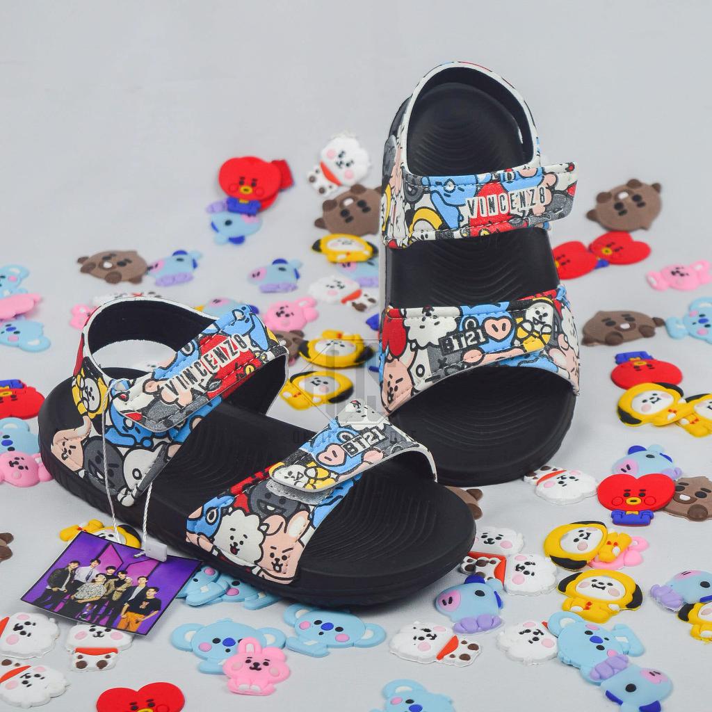 Sandal Anak Gunung BT21 Terbaru Sendal Gunung Anak Kekinian Sendal Selop Anak Murah Sendal Anak Laki-Laki