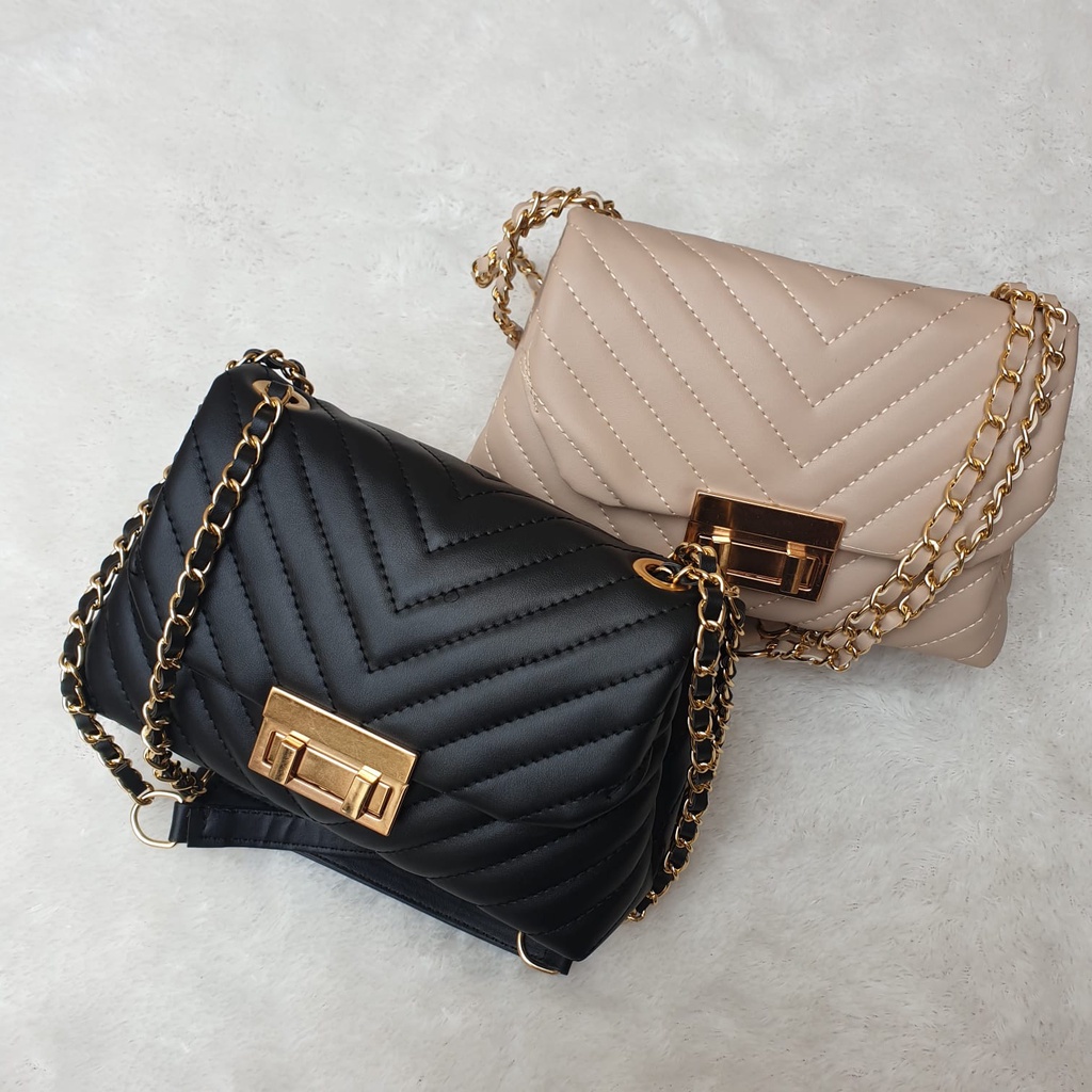 Glow Tas Wanita 7 Warna Tas Selempang Tali Rantai Slingbag Cewek Perempuan 6330