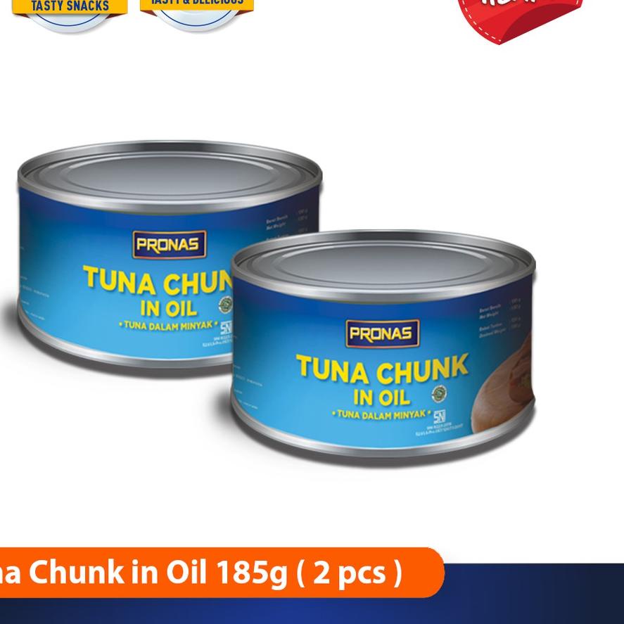 

➣ Pronas Paket Exclusive Tuna Chunk in Oil 185 g bundling 2 pcs ♥