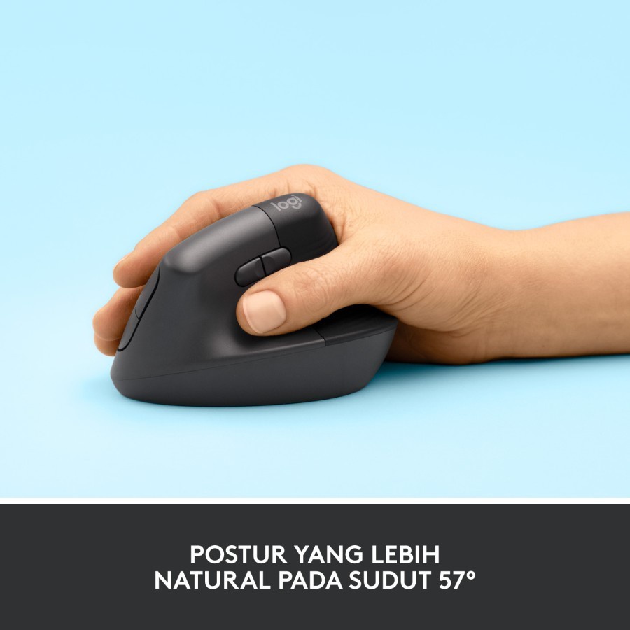 Mouse Logitech LIFT - Ergonomic Vertical Wireless Bluetooth Silent