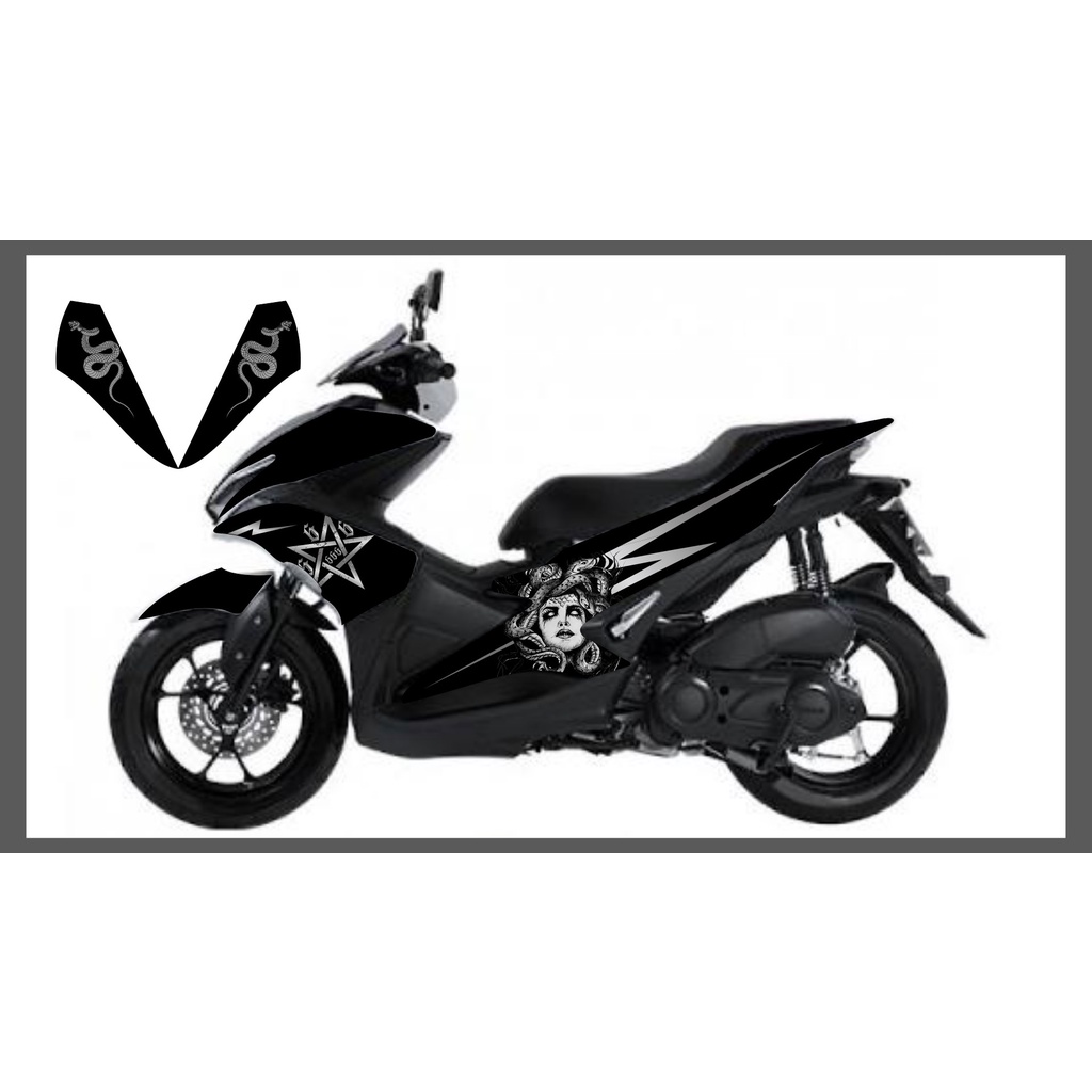 STRIPING STICKER AEROX NVX 155 MEDUSA SATANIC SERIES