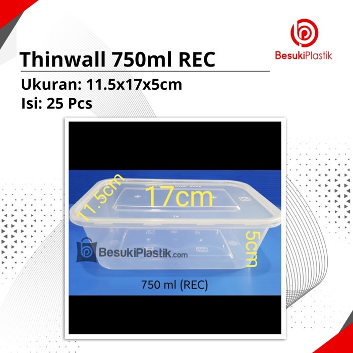 *****] Thinwall 750ml / Box 750ml/ Kotak Microwave 750ml