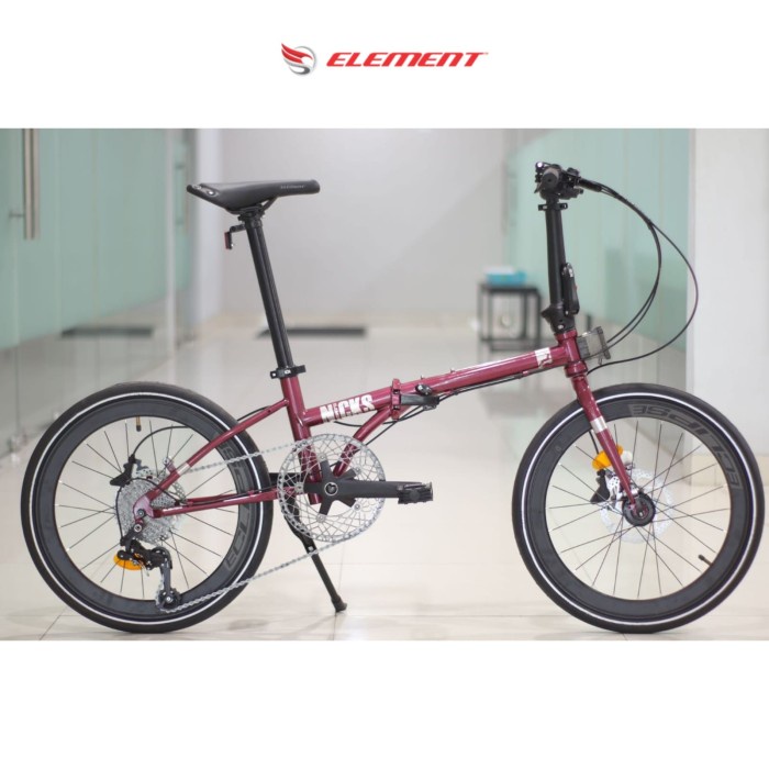 Sepeda Lipat Element Nicks 20 Inch 451 Chromoly 10 Speed