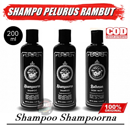 Shampoorna shampoo thugofficial pelurus rambut keratin pria shampo pria anti ketombe