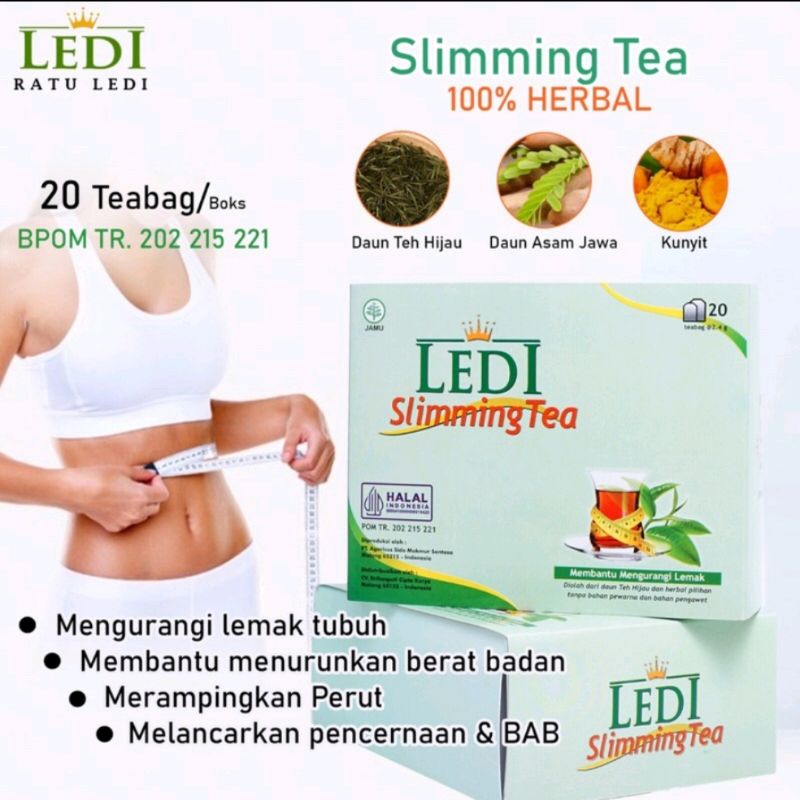 

LEDI SLIMMING TEA - TEH PELANGSING 100% HERBAL