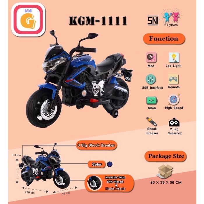 MAINAN ANAK MOTOR TRAIL AKI KGM-1111 TERMURAH