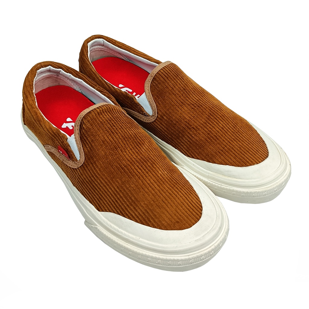 Voff - Sepatu Slip on Pria Wanita Voff Brown Edition