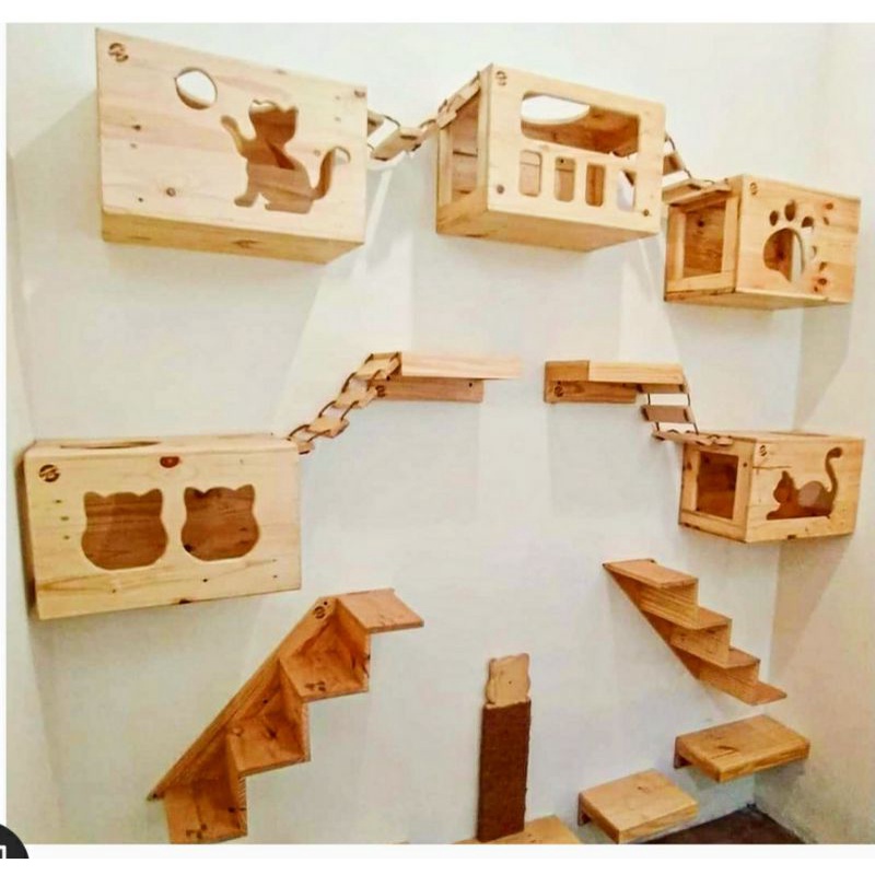 PREMIUM CAT PLAYGROUND | RUMAH KUCING MURAH | CAT ROOM | CAT PLAYGROUND PAKET