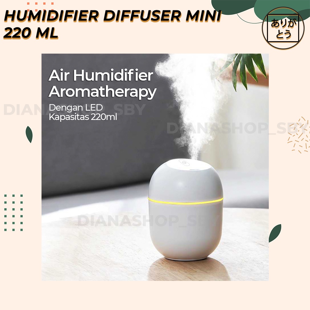 Humidifier Diffuser Aromatherapy mini Essential Oil Pengharum Ruangan Pelembab Ruangan 220ML